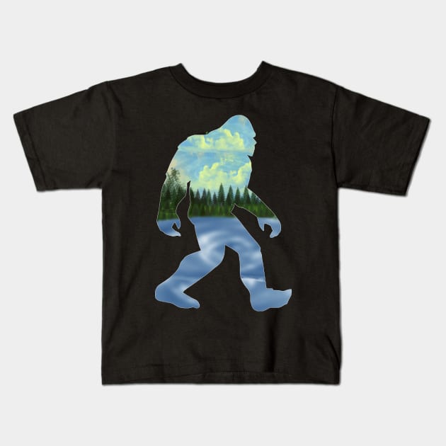 Big Foot Kids T-Shirt by jimmygatti